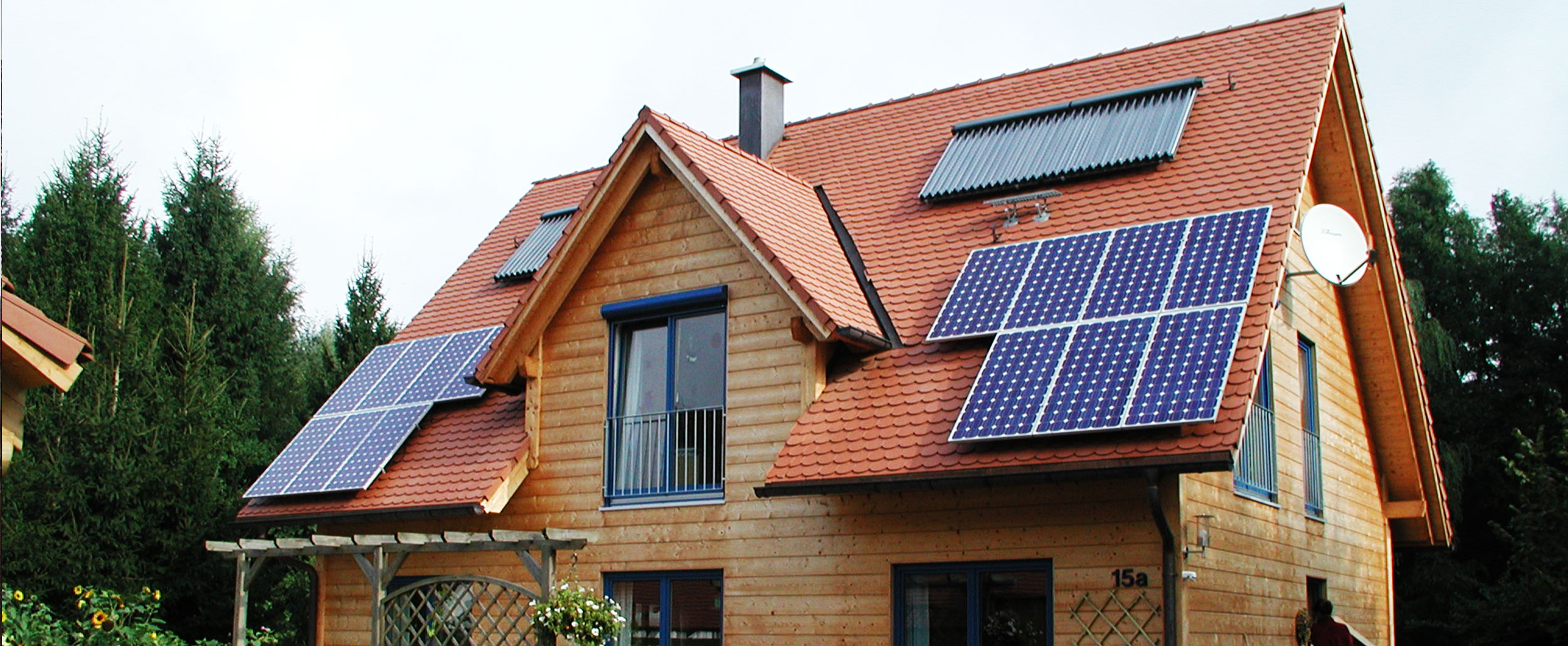Privathaus mit Solaranlage